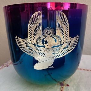 3rd Octave throat chakra Alchemy Singing Bowl with Suede Mallet